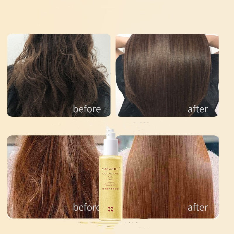 Luxe Caviar Hair Care Essential Oil - Tames Frizz & Enhances Shine, 80ml
