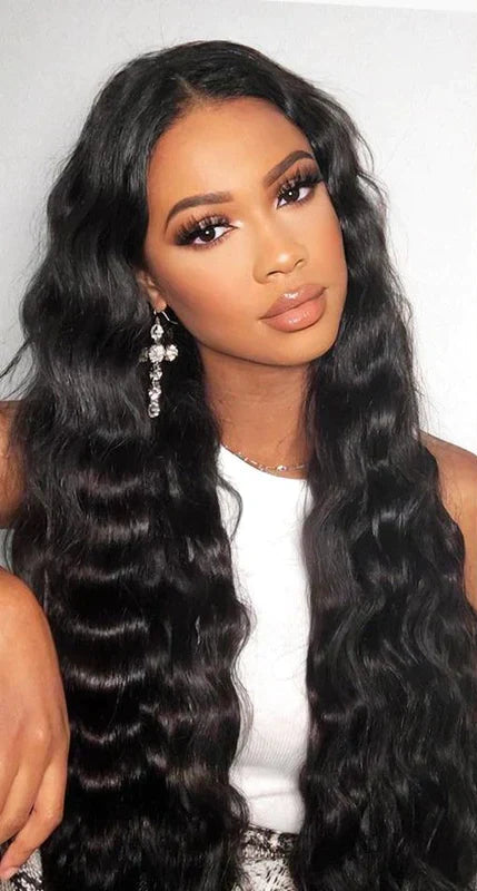 13x4/13x6 HD Full Frontal Wig Loose Deep Wave Lace Front Wig Invisible HD Lace Wig