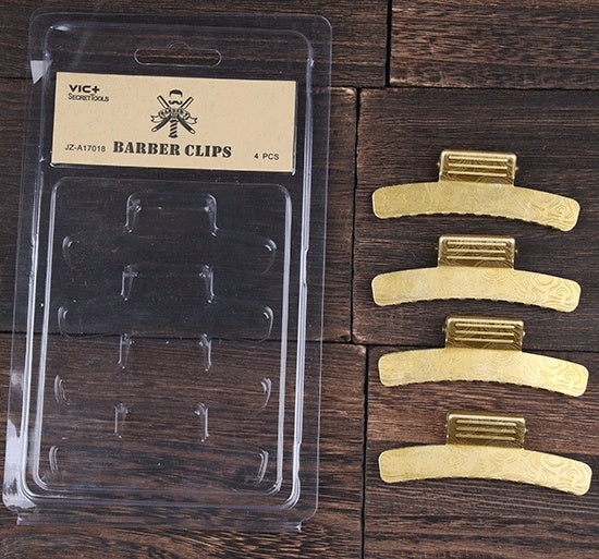 Retro Oil Head Clip – All Copper Male Hair Oil Head Clips (4-Pack)