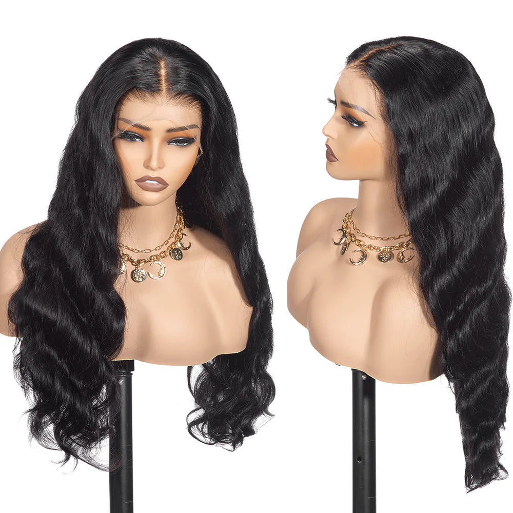Hair Body Wave Lace Frontal Wig 13x4/13x6 HD Full Frontal Wig Pre-plucked 100% Human Hair Wig