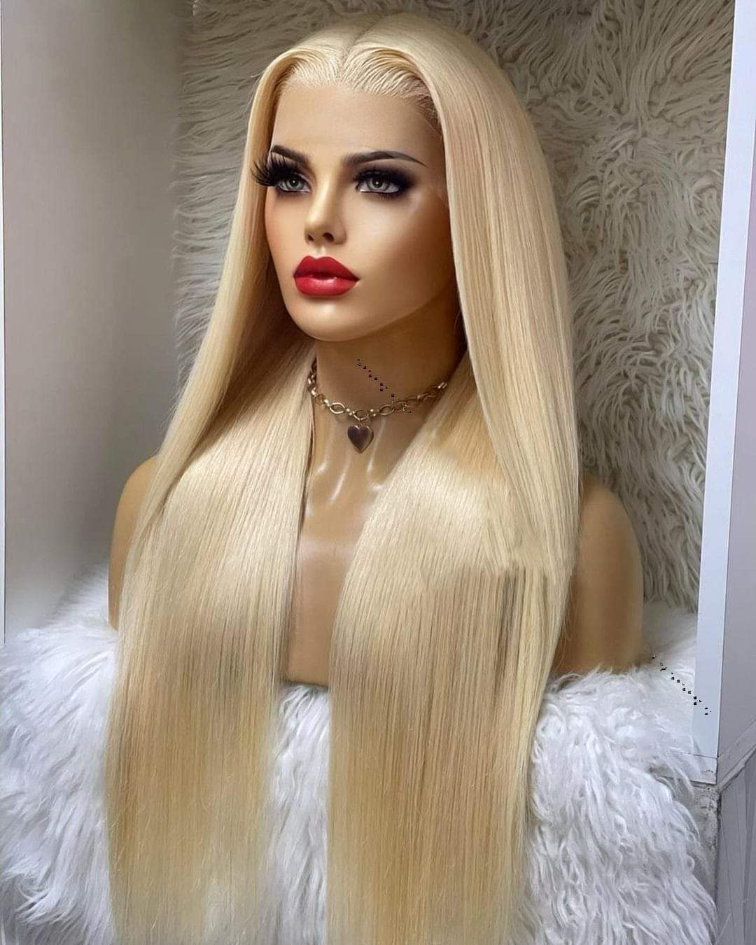 13x6 Lace Wig - Hand-Woven Long Wig in Stunning 613 Blonde
