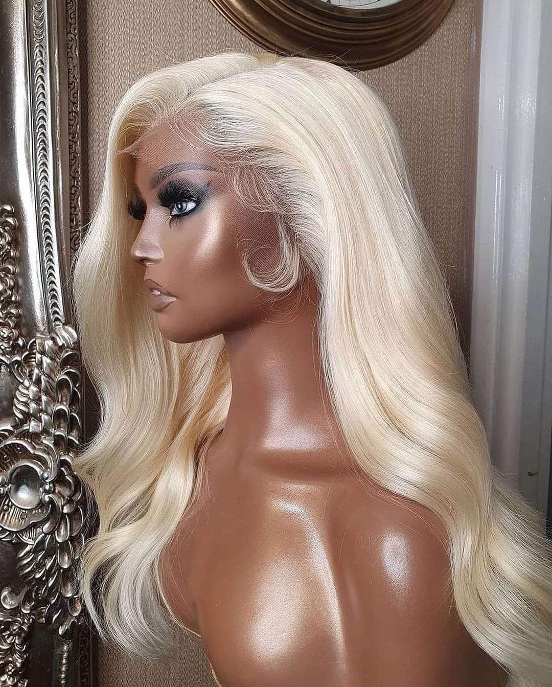 13x6 Lace Wig - Hand-Woven Long Wig in Stunning 613 Blonde