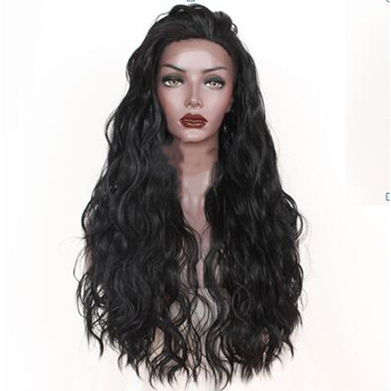 Premium 24-Inch High-Density Wig – 150%-200% Korean High-Temperature Silk for Realistic Doll Hair Look