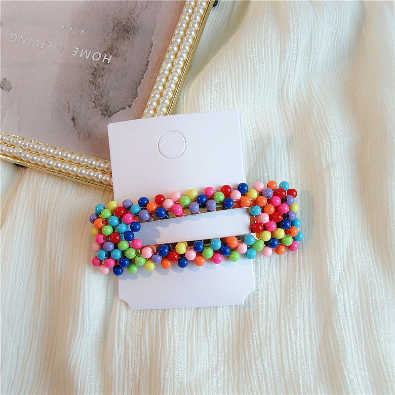 Handmade Geometric BB Hair Clips for Women - Japanese & Korean Style
