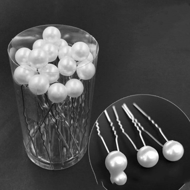 Elegant Flower Wedding Hair Clips - 20-Piece Set with Pearls, Crystals & Butterflies