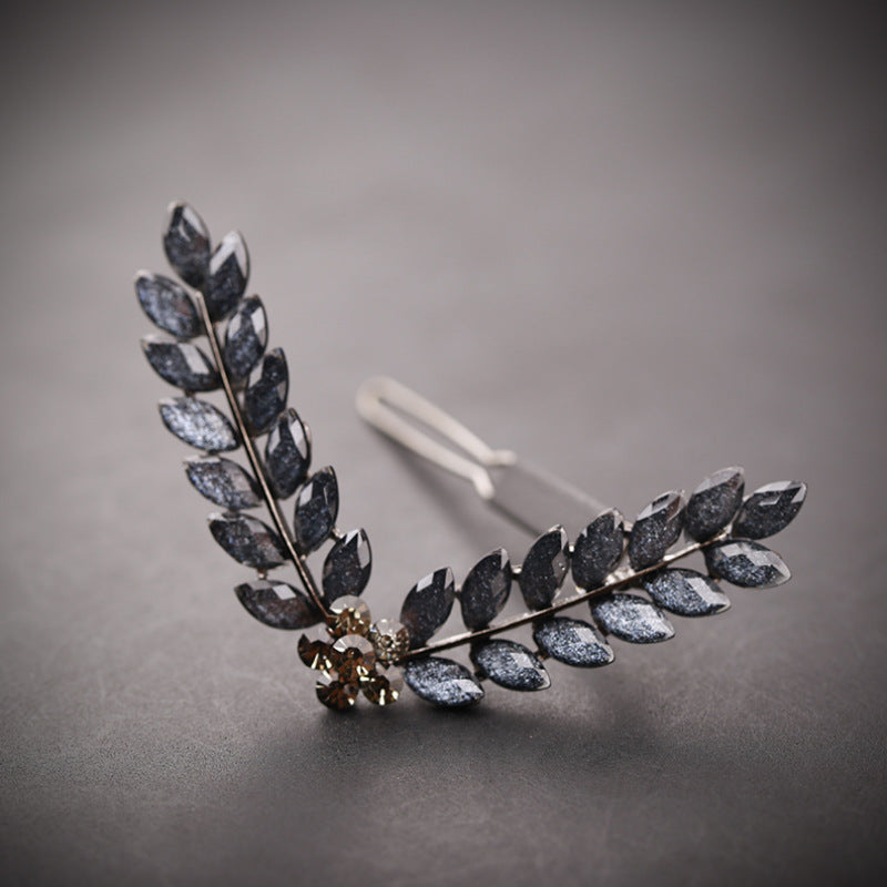 Elegant Diamond & Crystal Hairpin – 6.5cm Sparkling Clip for Women