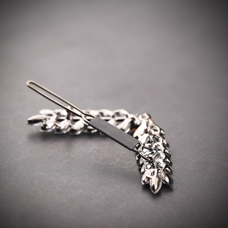 Elegant Diamond & Crystal Hairpin – 6.5cm Sparkling Clip for Women