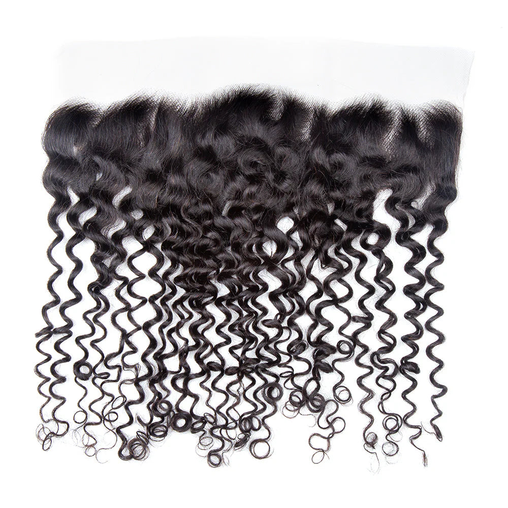 Hair 13x4 Transparent Lace Frontal Curly Small Knots Preplucked Hairline