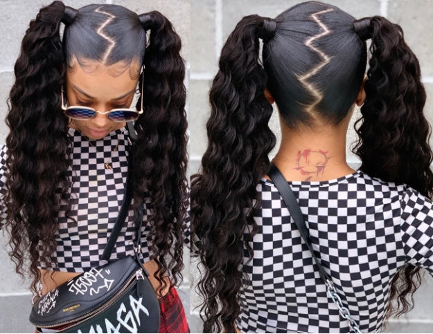 Exotic Full Lace Long Curly Hair Wig – Premium High-Temperature Fiber for All Skin Tones and Face Shapes