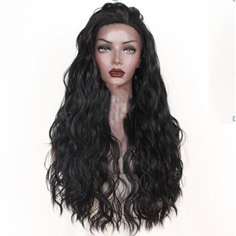 Premium 24-Inch High-Density Wig – 150%-200% Korean High-Temperature Silk for Realistic Doll Hair Look