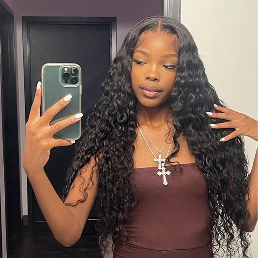 Water Wave Wigs 4x4/5x5/6x6 HD Lace Closure Wig Small Knots