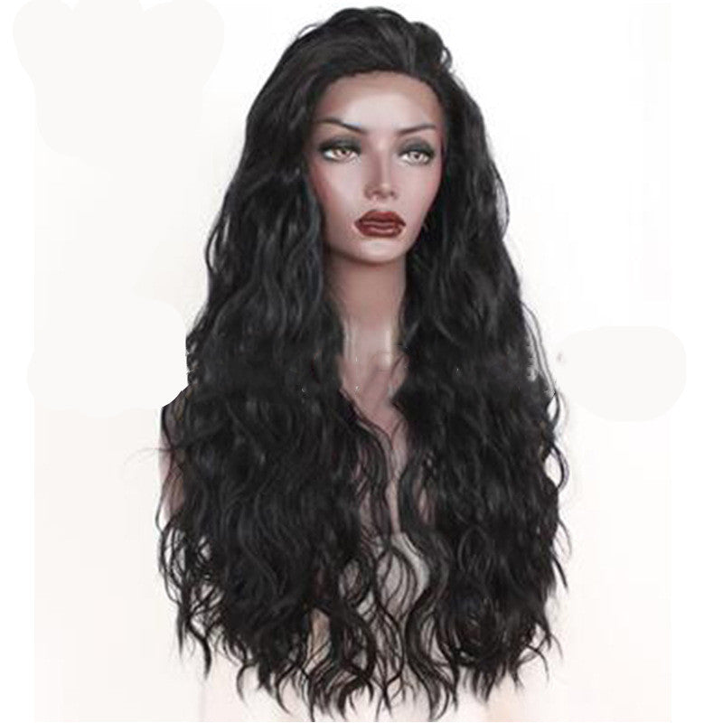 Premium 24-Inch High-Density Wig – 150%-200% Korean High-Temperature Silk for Realistic Doll Hair Look