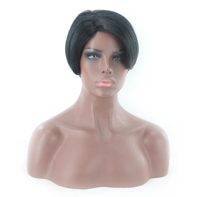 Elegant Short Bob Lace Frontal Wig for Black Women – Black Human Hair