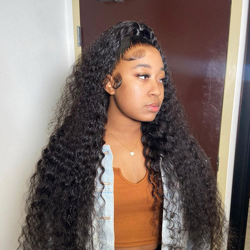 13x6/13x4 Lace Front Pineapple Wave Wig 250% Density HD Human Hair Frontal Wig