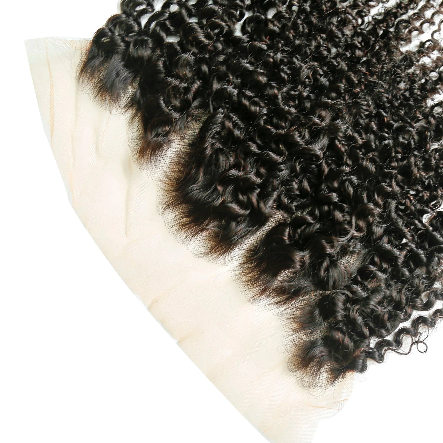 Hair 13x6 Transparent Lace Frontal Kinky Curly Small Knots Preplucked Hairline