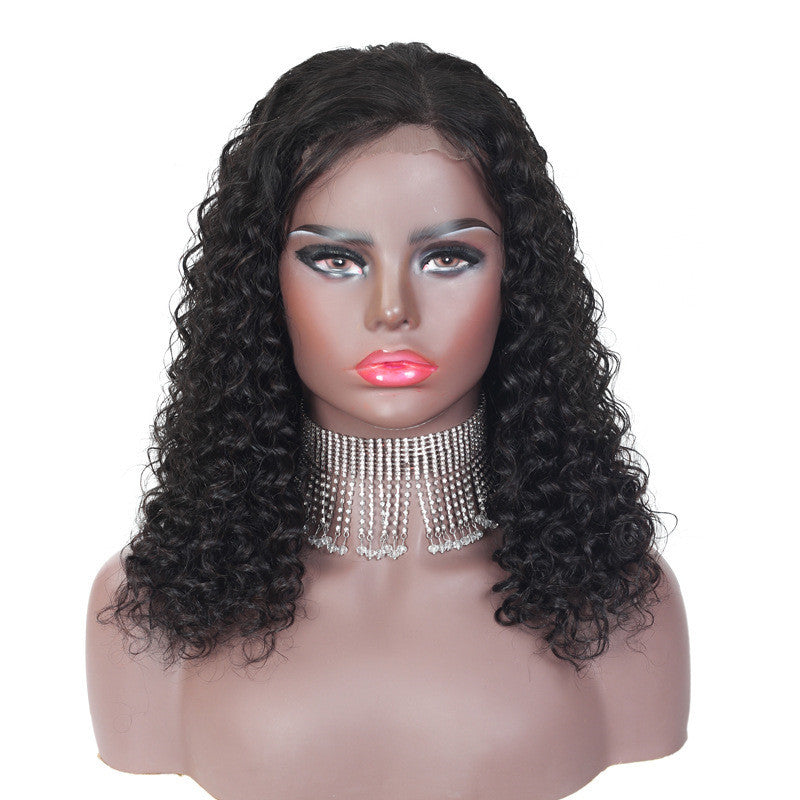 4x4 Human Hair Lace Wig – Natural & Stylish Medium-Length Lace Wig for Ladies, Heat-Friendly, Versatile Style