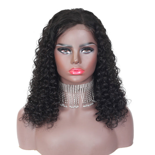 4x4 Human Hair Lace Wig – Natural & Stylish Medium-Length Lace Wig for Ladies, Heat-Friendly, Versatile Style