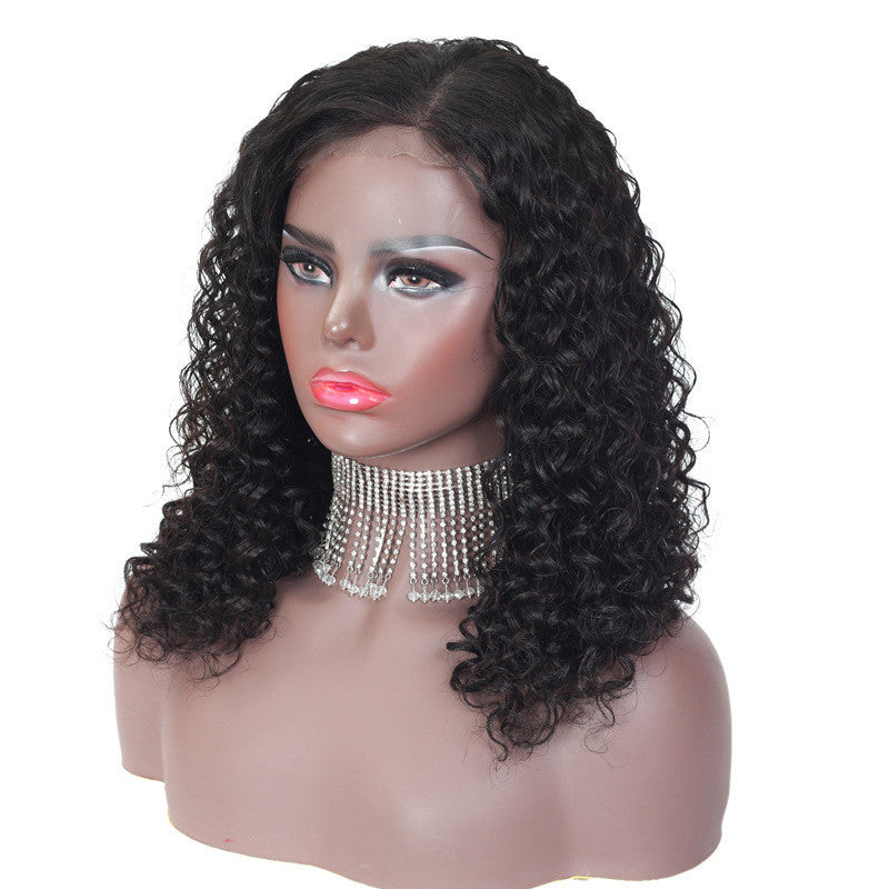 4x4 Human Hair Lace Wig – Natural & Stylish Medium-Length Lace Wig for Ladies, Heat-Friendly, Versatile Style1