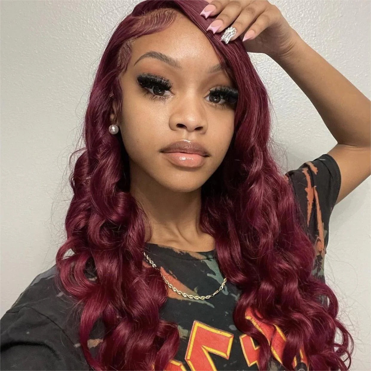 Hair 99J Wig Body Wave Lace Front Wig 13x4 Hair Wig With Baby Hair