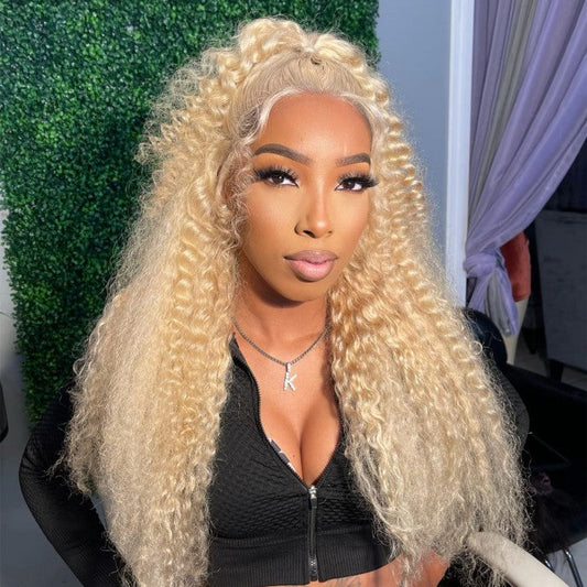 Hair 613 Blonde Deep Wave Wig 13x4 Lace Front Wig Lace Frontal Wig Pre Plucked