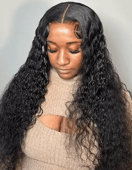 4x4 /5x5 /6x6 HD Lace Closure Wig Pineapple Wave Human Hair Wig Single Knot