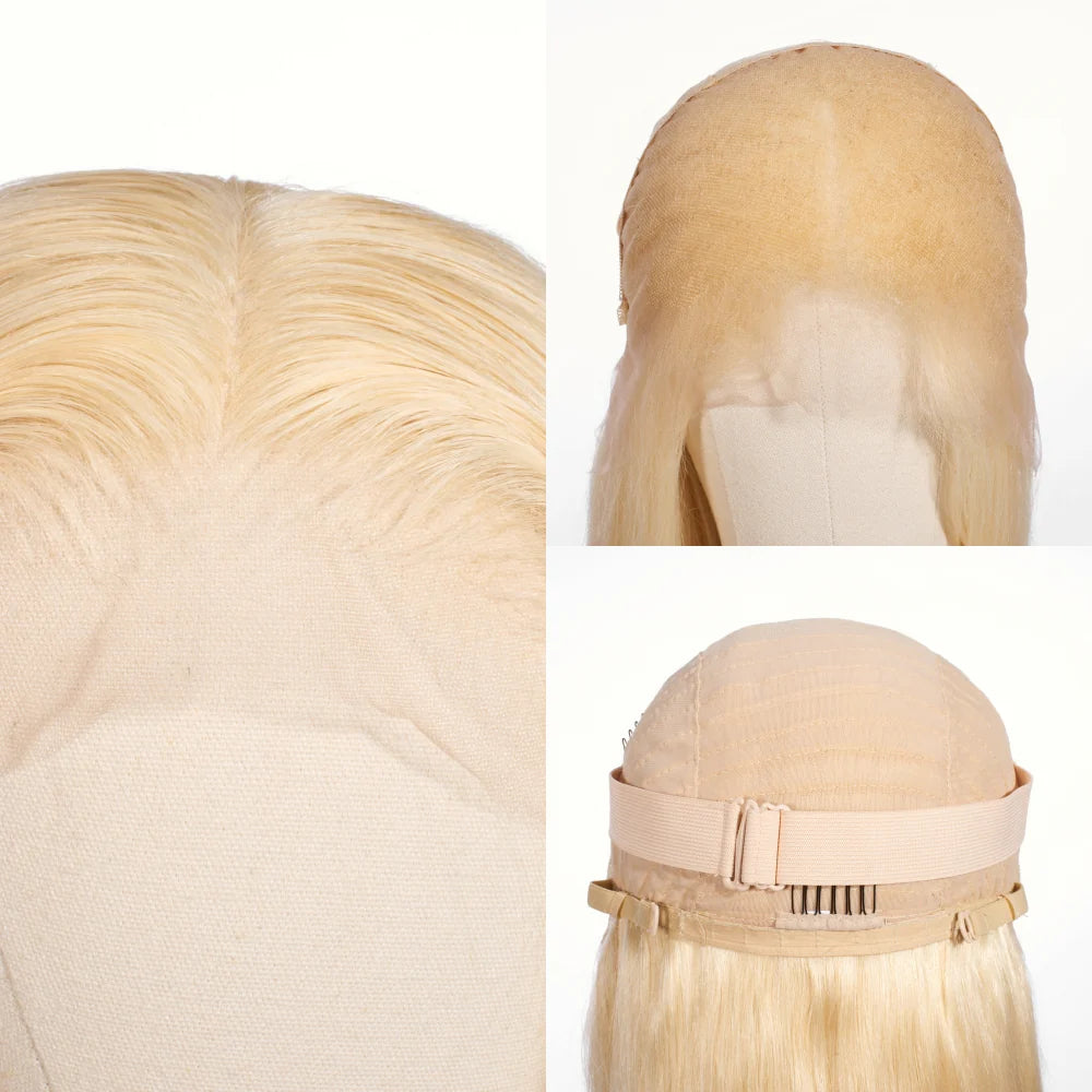 Hair 613 Blonde Lace Front Wig Straight Blonde Wig 13x4 Lace Frontal Wig 613 Human Hair Wig