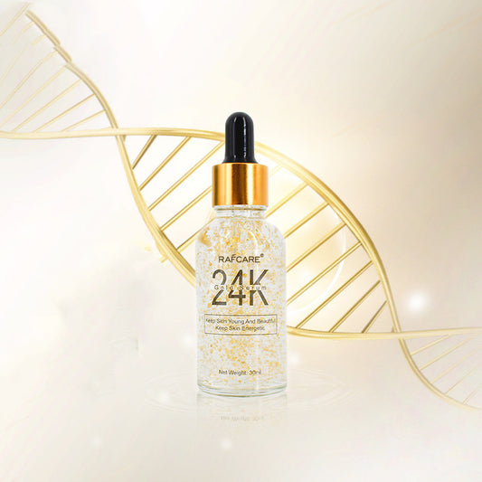 24K Gold Foil Essence – Luxurious Skin Brightening & Anti-Aging Solution