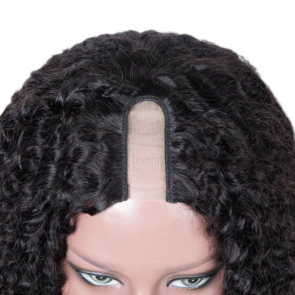 Hair 250% Density U Part Curly Wig Glueless Curly Human Hair Wig Very Full