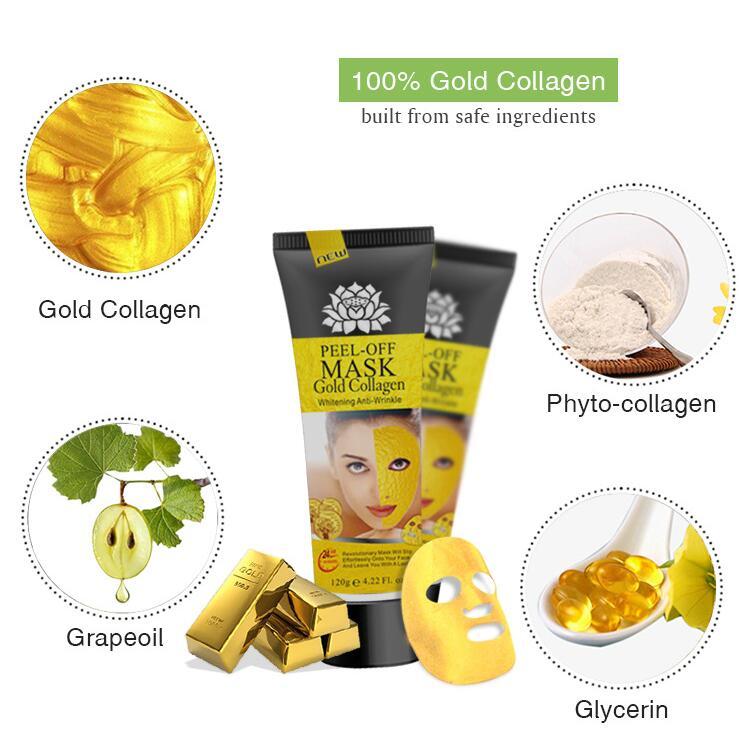 Gold Collagen Peel Off Face Mask - Anti-Aging & Whitening, 120g