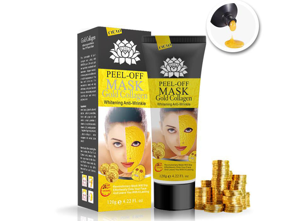 Gold Collagen Peel Off Face Mask - Anti-Aging & Whitening, 120g