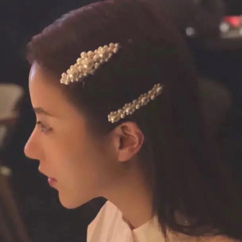 Elegant Alloy Hairpin - Color-Preserving Plating, 9cm Length, 2.5cm Width