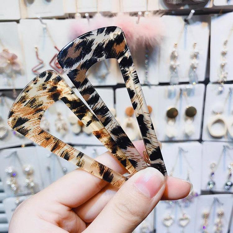 Stylish Alloy Acrylic Hairpin - 9.5cm Elegant Hair Accessory for Women