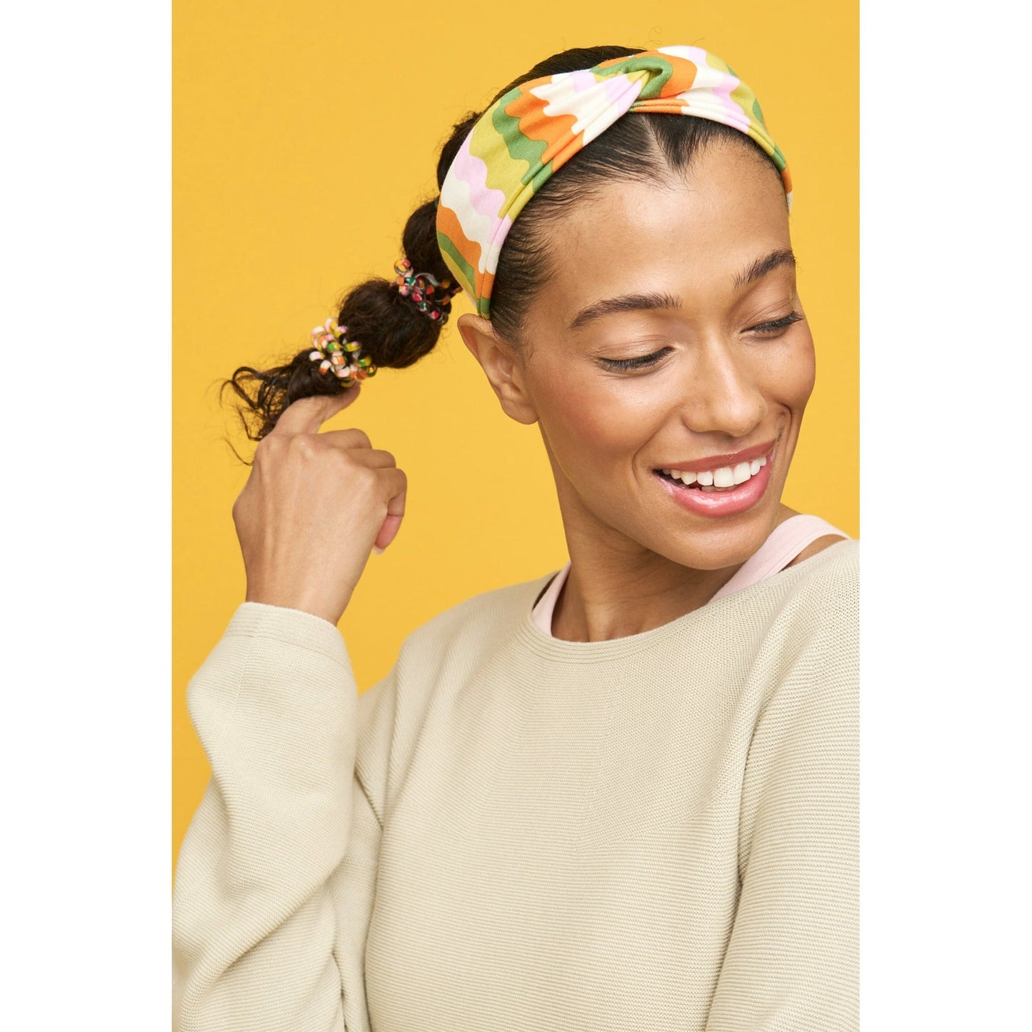 4 Pack Multicolor Dentless Spiral Hair Ties