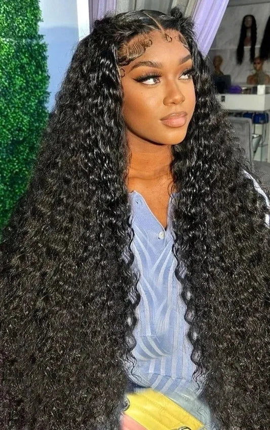 18-24 Inch Peruvian Remy Curly Lace Wig – Transparent Swiss Lace for Natural Styling