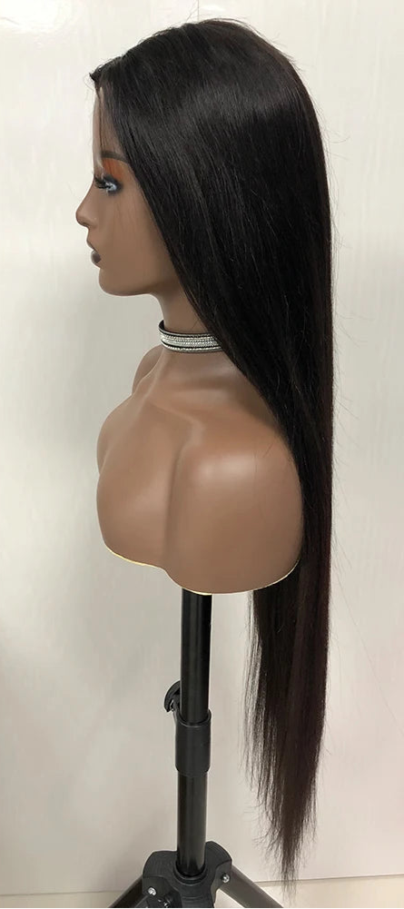 V U Part Wig – 100% Peruvian Human Hair, Natural Look, No Glue, 30-34 Inch Curly Wig for Women