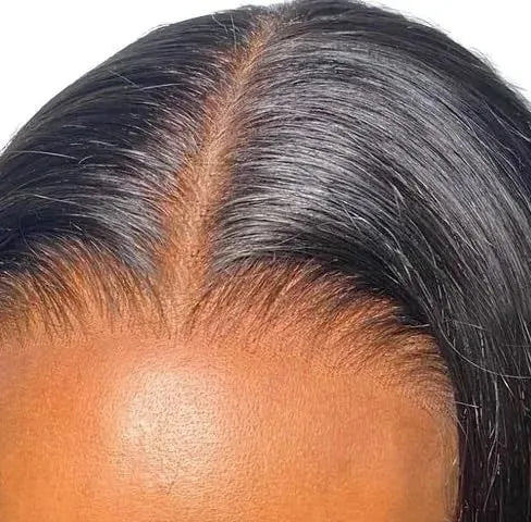 Premium Malaysian Straight Short Lace Wig – 100% Human Hair, Transparent French Lace