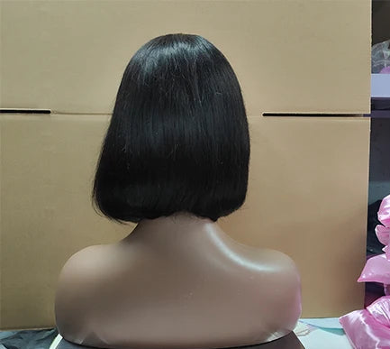 Premium Straight Lace Wig – 4x4x1 Swiss Lace, Transparent, Natural Look