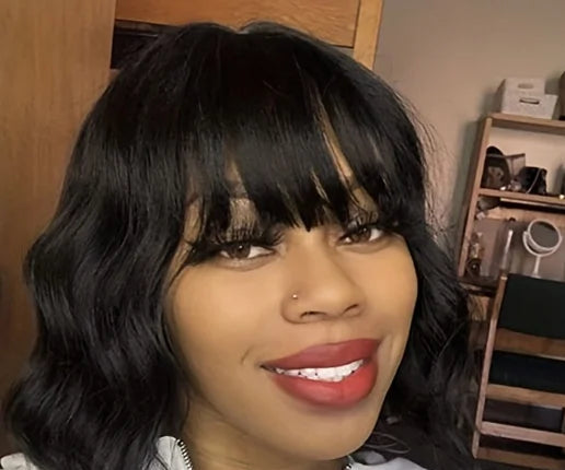 Short Straight Lace Front Wig – 4-16 Inches, Natural Look, All Color Options