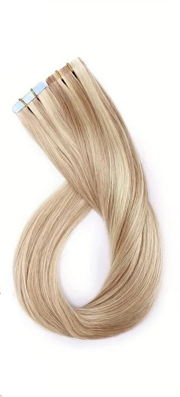 Premium 100% Human Hair Straight Tape-In Extensions | 20 Pcs for Natural Volume & Length
