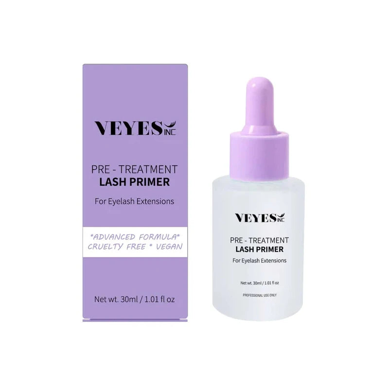 Veyes Inc 30ml Lash Primer - Professional Eyelash Extension Pre-Treatment for Enhanced Retention & Glue Adhesion