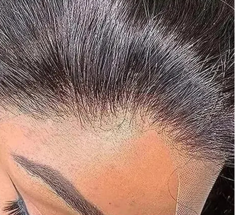 Straight Lace Front Wig – 100% Hair, Transparent French Lace, 4-16 Inch