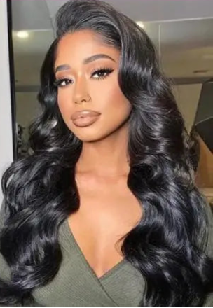 26-Inch Body Wave Lace Front Wig – Transparent Swiss Lace, 180% Density Human Hair