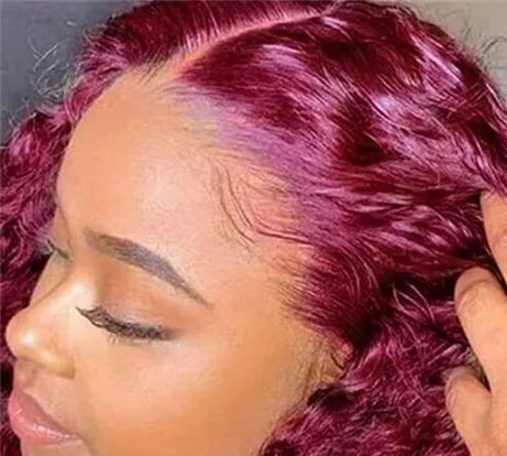 13x4 Lace Frontal & 4x4 Lace Closure Deep Wave Wig – 100% Human Hair, Swiss Lace, Transparent