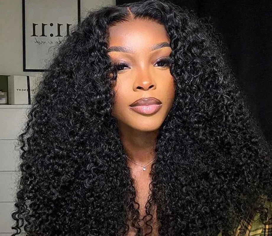 Short Deep Wave Lace Front Wig – Transparent Swiss Lace (4-16 Inches)