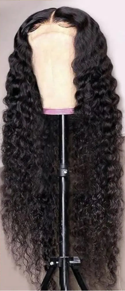 Curly Lace Front Wig – 13x4/13x6, Natural Off Black, Hair, Luxurious Full Volume