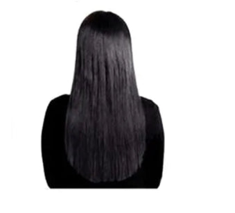 8PCS Pure Color Straight Human Hair Extensions Set - Permable & Dyeable