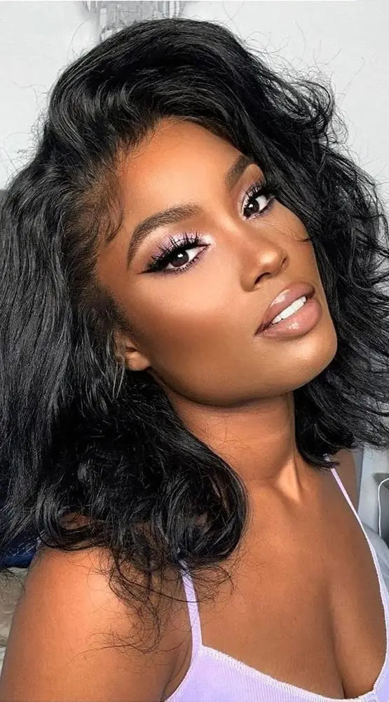 Short Body Wave Lace Front Wig – Hair, Transparent Swiss Lace