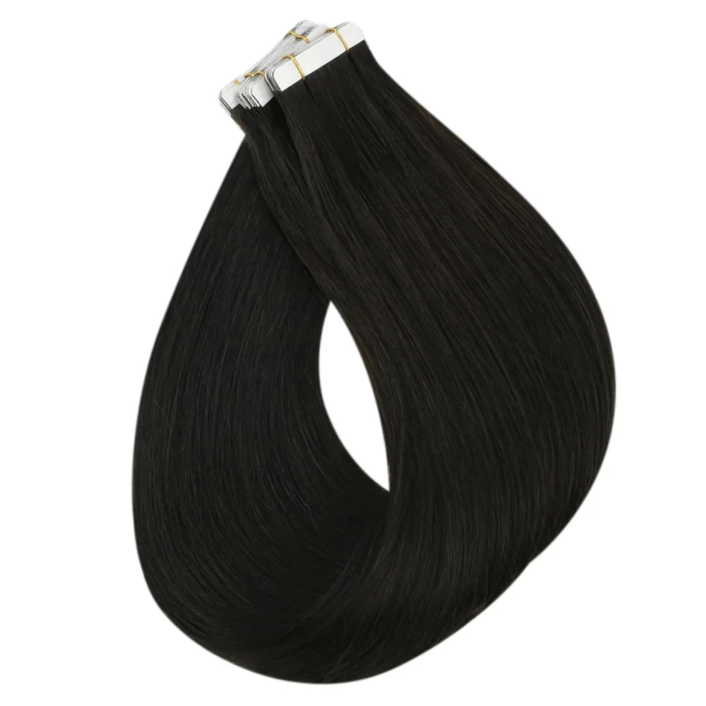 Full Shine Tape-In Human Hair Extensions | 100% Real Hair | Seamless & Reusable