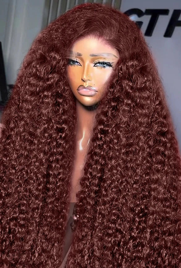 Long Deep Wave Lace Front Wig – 100% Hair (26+ Inch)