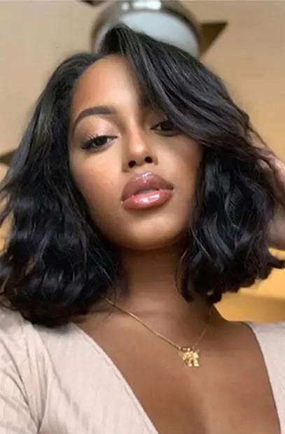 Short Body Wave Lace Front Wig – Hair, Transparent Swiss Lace